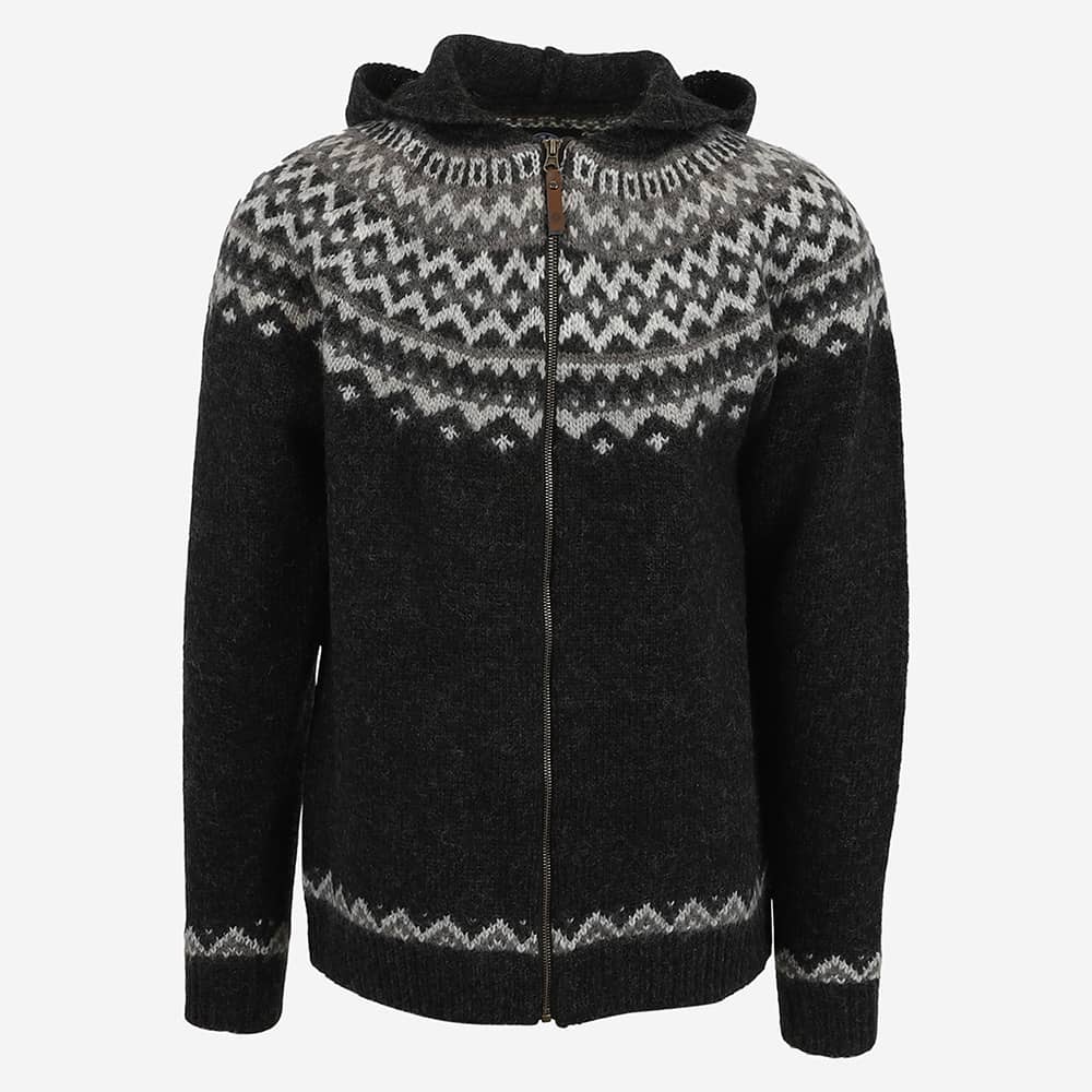 Skjaldbreiður pull en laine à capuche